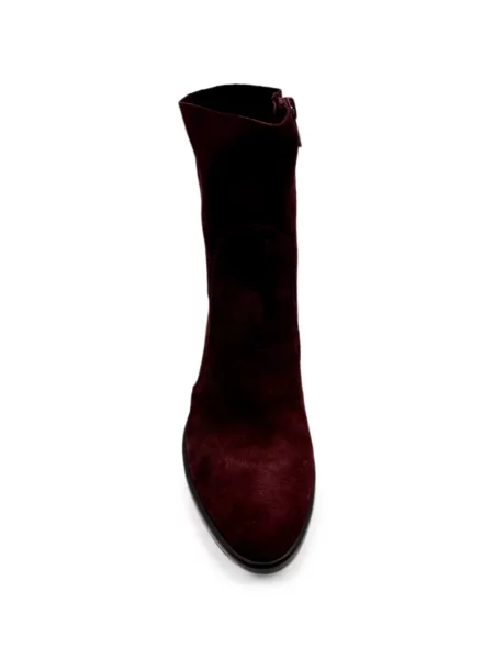 Μποτάκια αστραγάλου Strategia Shoes σουέντ κόκκινο
