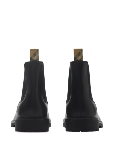 Botine chelsea Burberry din piele negru