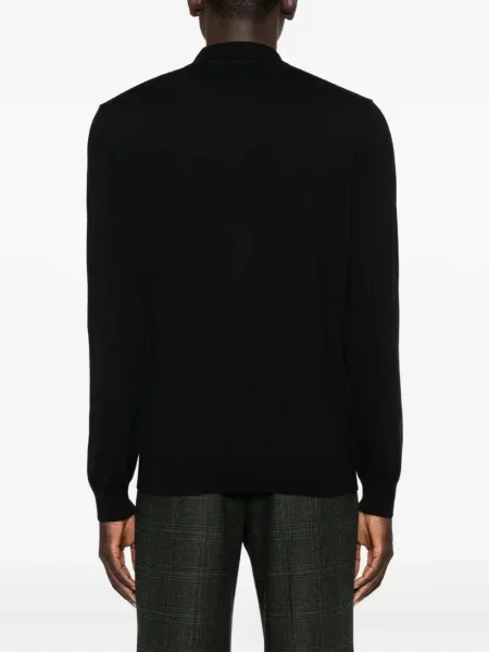Lung tricou polo Corneliani negru