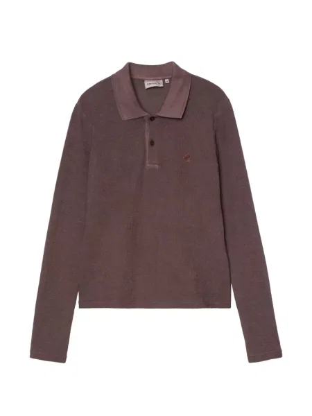Lung tricou polo Carhartt Wip maro