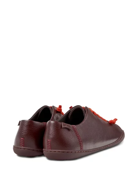Sneakerși Camper cu șireturi din piele roșu