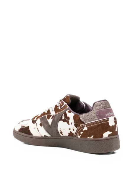 Sneakerși Victoria cu imagine maro