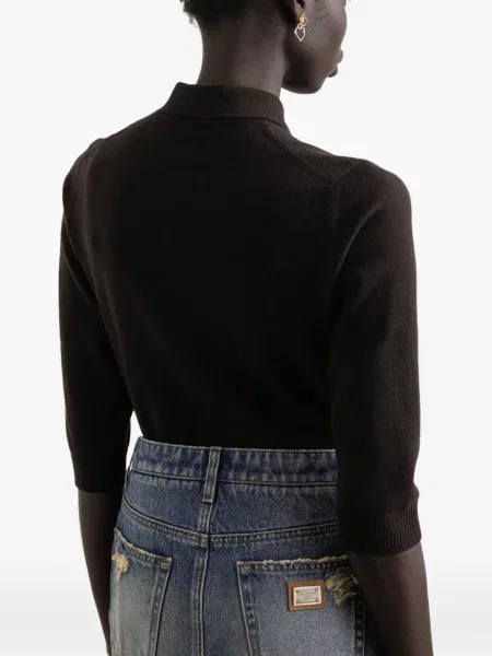 Polo Dolce & Gabbana din cașmir maro