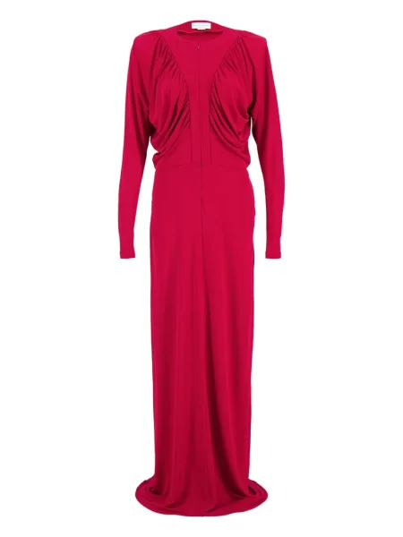 Rochie maxi Stella Mccartney drapată lungă roșu