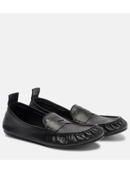 Pantofi loafer Acne Studios din piele negru