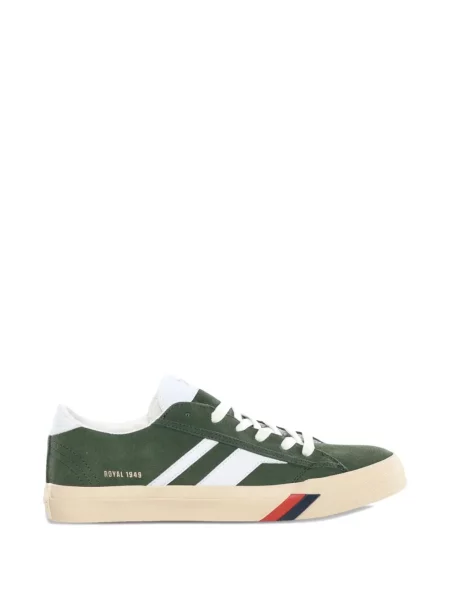 Sneakerși Pro-keds din piele de căprioară verde