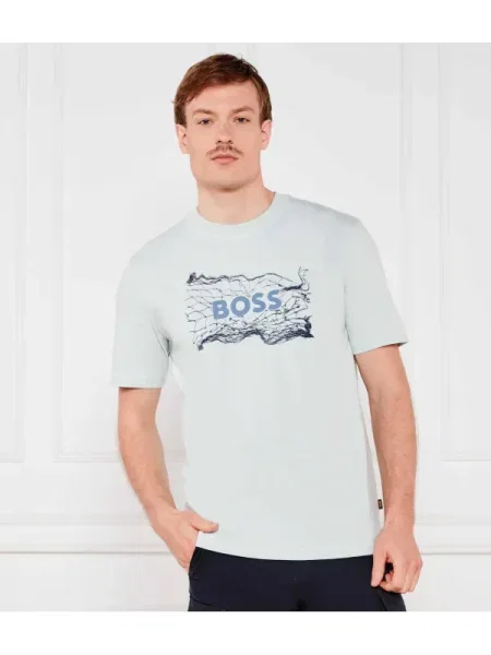 BOSS ORANGE Póló Te_logospace kék