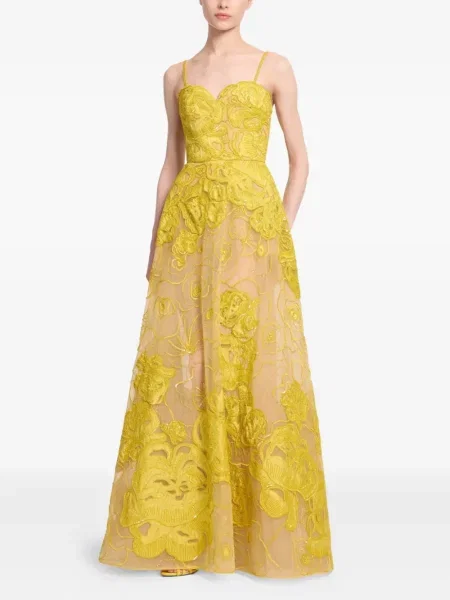 Rochie maxi Elie Saab de costum galben