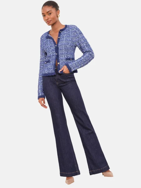 Lipsy Geacă tricotată / bleumarin / deschis albastru