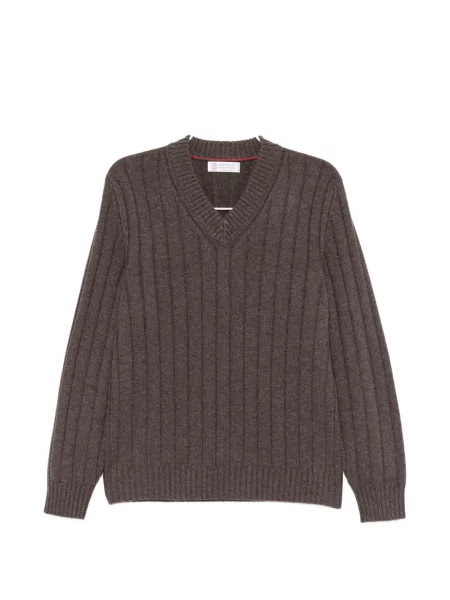 Pulover Brunello Cucinelli maro
