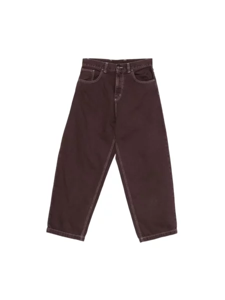 Carhartt WIP Brandon Pant jeansy relaxed fit brązowe