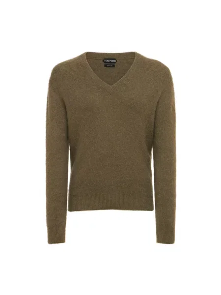 Sweter Tom Ford wełniany brązowy