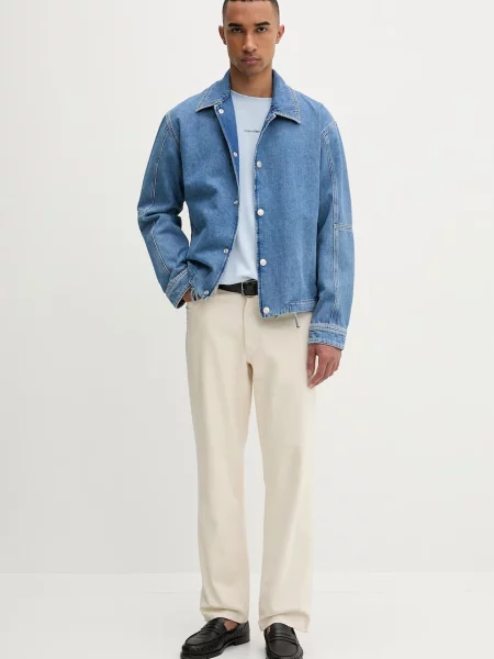 Calvin Klein tričko pánske s elastanom modrá