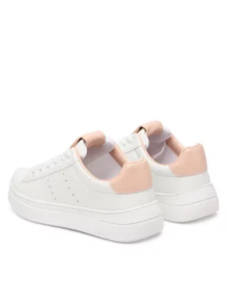 Kavbojke Calvin Klein s čipko bela
