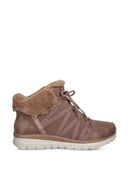 Botine Skechers cu șireturi din dantelă maro