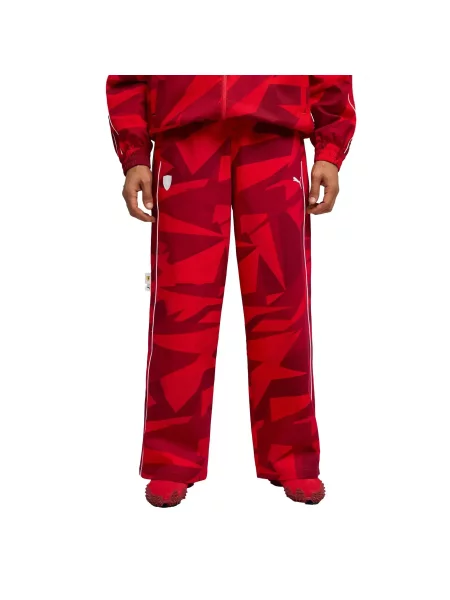 Spodnie do biegania Puma T7 20 Years of Red Scuderia Ferrari HP czerwone
