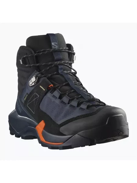 Bocanci de trekking pentru bărbați Salomon X Ultra Alpine MID GTX albastru nopți/negru/roșu portocaliu negru
