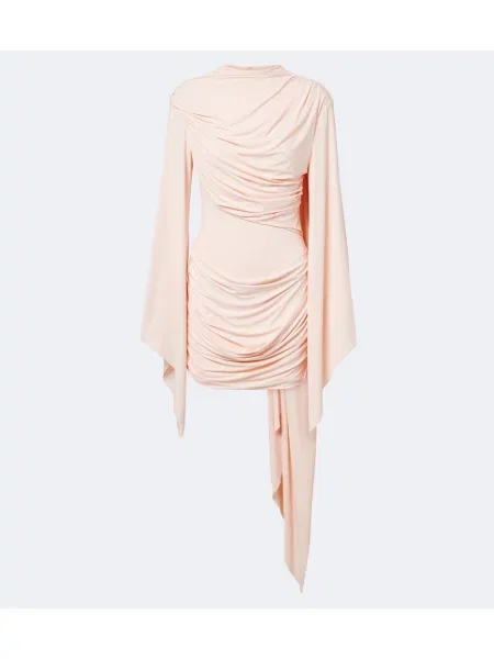 Rochie De La Vali din jerseu drapată roz
