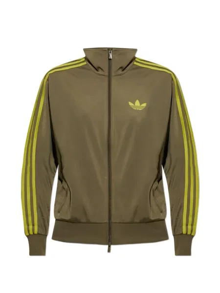 Csíkos dzseki Adidas autogrammal zöld