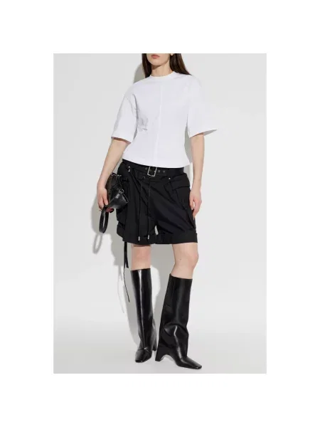 Szorty cargo Alexander Mcqueen z paskiem czarne