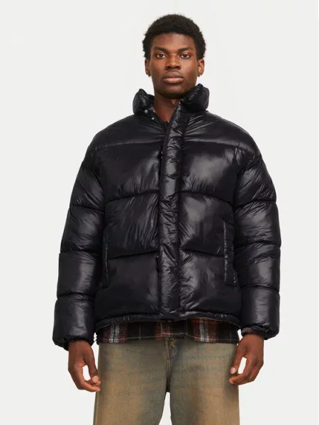 Jack&Jones Pūkinė striukė Greenpoint juoda