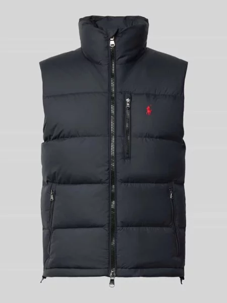 Kamizelka o kroju regular fit z wyhaftowanym logo Polo Ralph Lauren niebieska