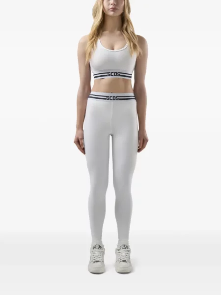 Leggings Gcds cu autograf alb