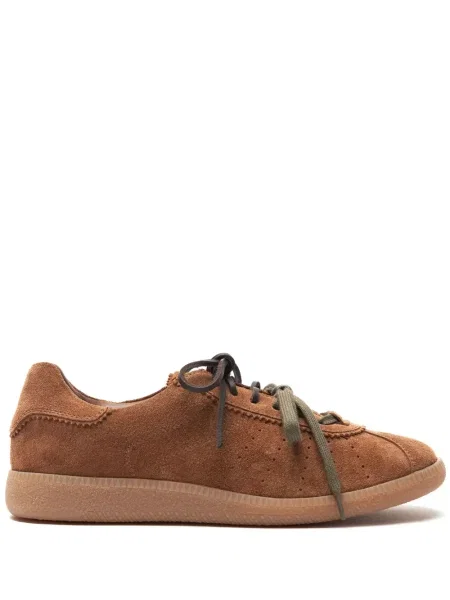 Sneakerși Scarosso din piele de căprioară maro