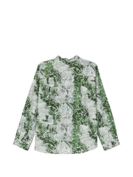 Lung cămașă Jnby cu imagine verde