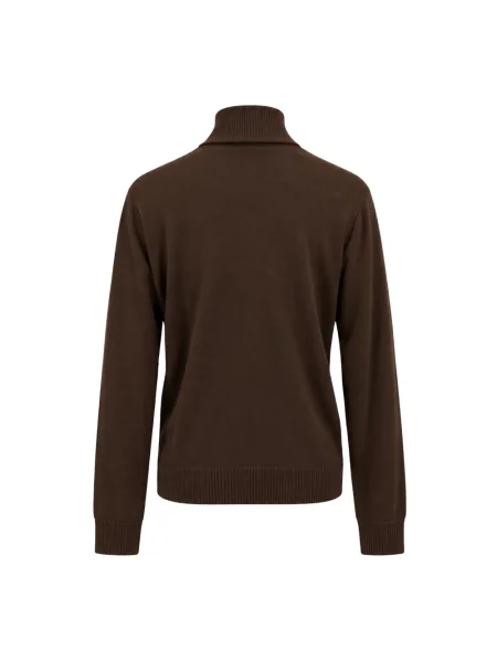 Sweter z golfem Akep brązowy