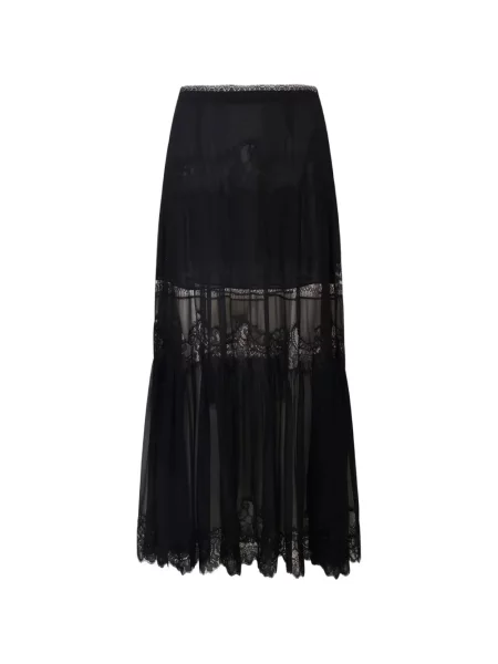 Fustă Loveshackfancy din dantelă negru