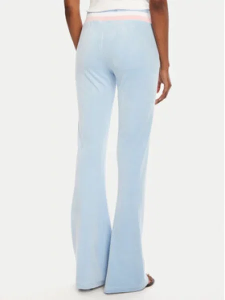 Juicy Couture Sportinės kelnės Velour Žydra mėlyna