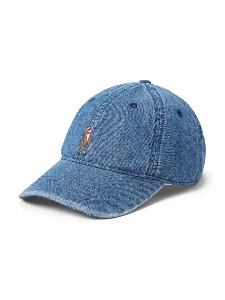 Polo Ralph Lauren șapcă de baseball din neted albastru