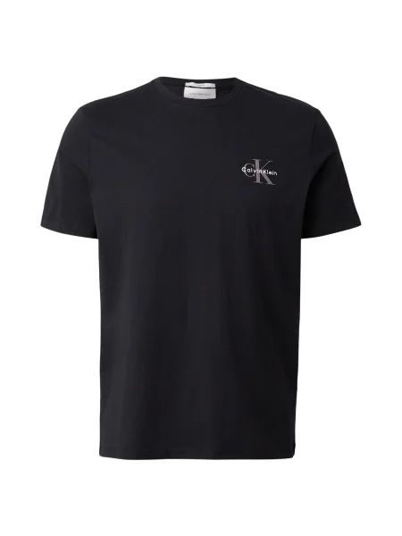 Tricou Calvin Klein Jeans de lână negru