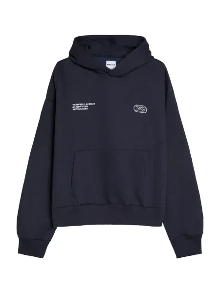 Bershka Mikina marine / pastelová modrá