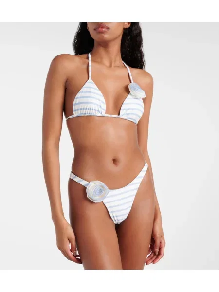 Bikini Same cu model floral albastru