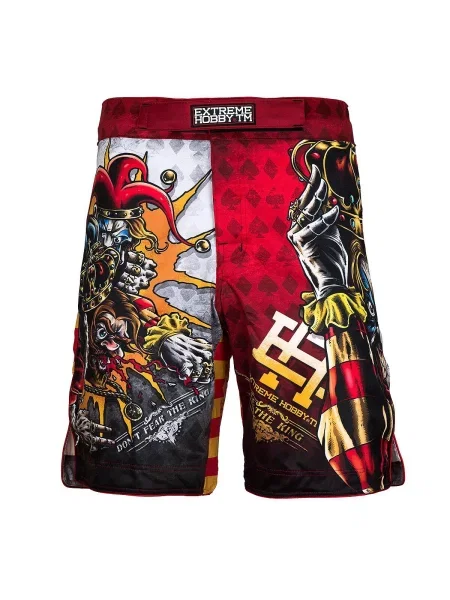 Spodenki do Grapplingu MMA BJJ K1 EXTREME HOBBY KILLER CARDS 2 czerwone