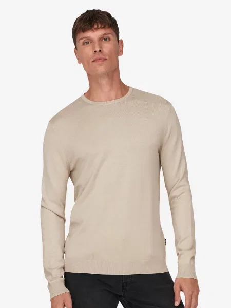 Only & Sons Pulover Wyler' bej