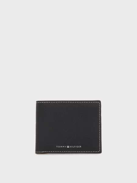 Кожаный кошелек Tommy Hilfiger черный