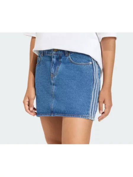 Adidas Originals spódnica jeansowa niebieska