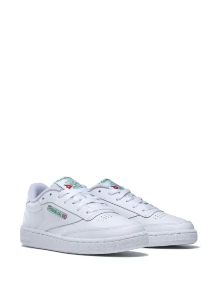 Iš natūralios odos sportbačiai Reebok Club C 85 balta