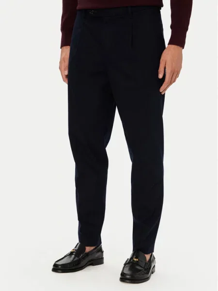 Tommy Hilfiger Текстилни панталони Тъмносин Tapered Fit