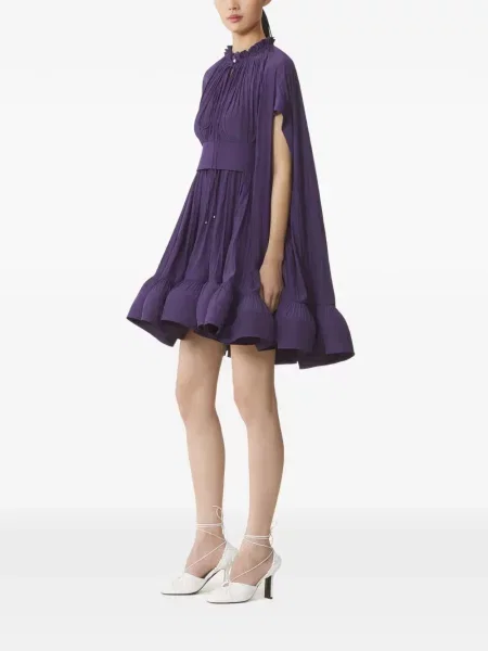 Rochie mini Lanvin cu volane violet