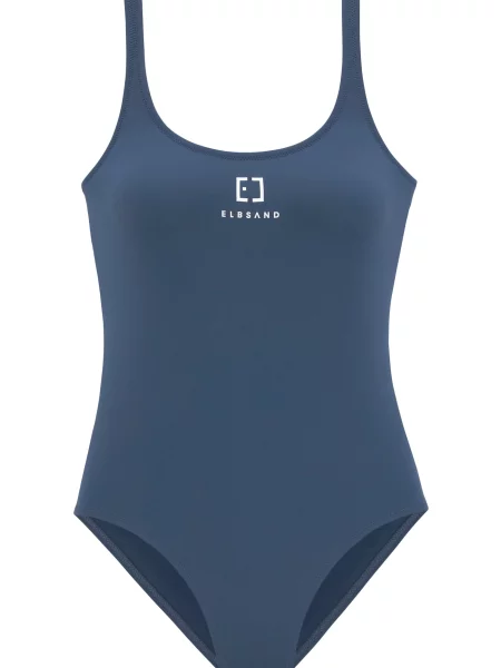 Elbsand Costum de baie întreg bleumarin / negru alb