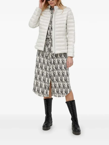 Rochie tip cămașă Sisley până la genunchi de costum alb