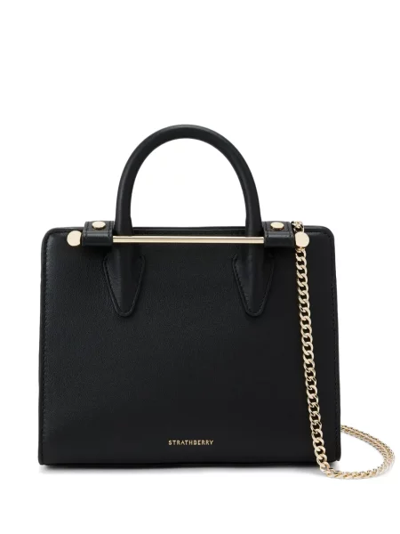 Geantă shopper Strathberry din piele negru