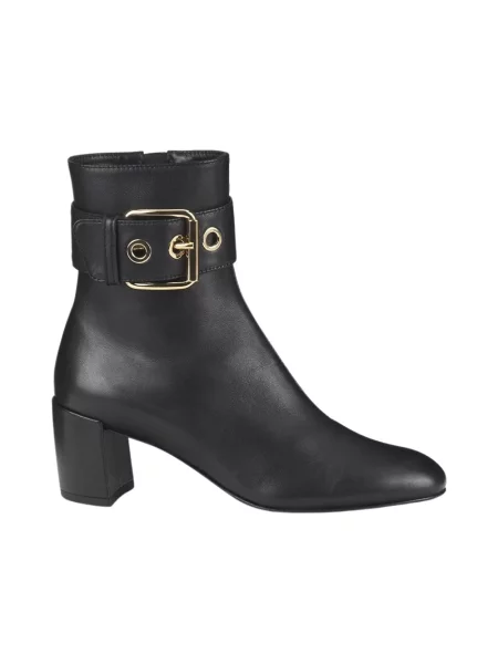 Buty do kostki Agl skórzane czarne