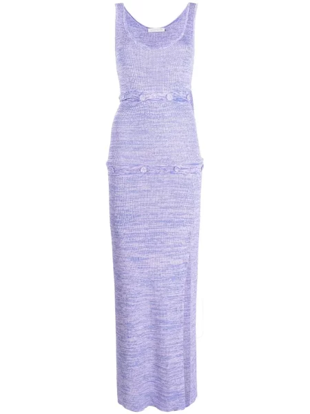 Rochie Christopher Esber tricotate de costum violet