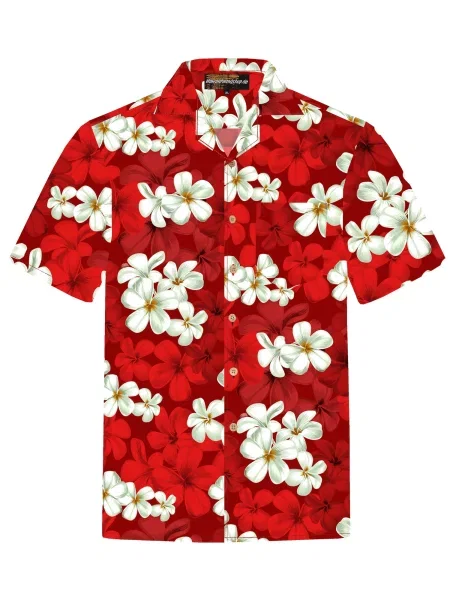 Hawaiihemdshop.de Košulja Hawaiihemd "Classic Red"' crvena