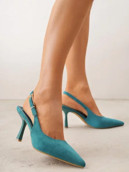 Pantofi stiletto Natuma verzi